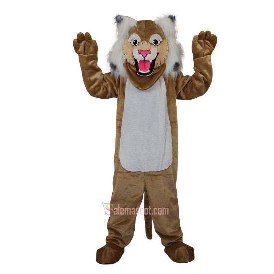 Brown Wildcat Stray Cat Hare Racoon Cartoon Mascot Costume