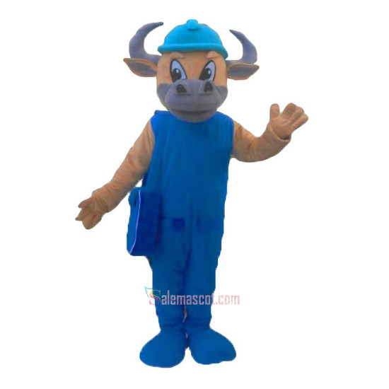 Bull Cartoon Mascot Costume