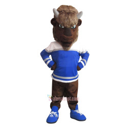 Brown Ready Bison Mascot Costume