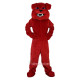Cartoon Red Bulldog Fierce Vicious Dog Mascot Costume