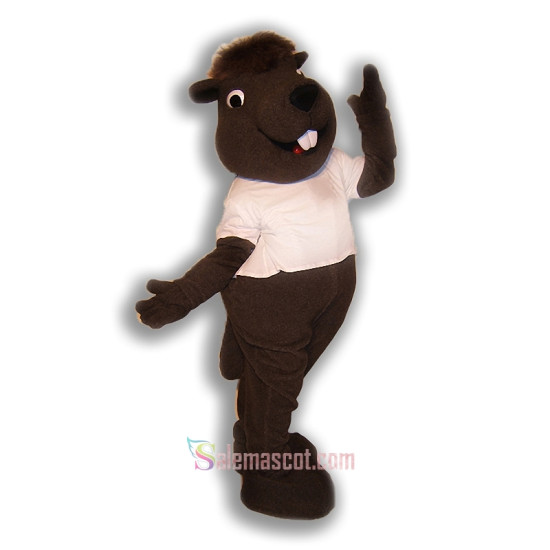 Charming Beaver Mascot Costume