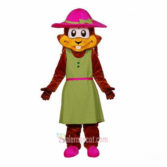 Chipmunk girl Mascot Costume