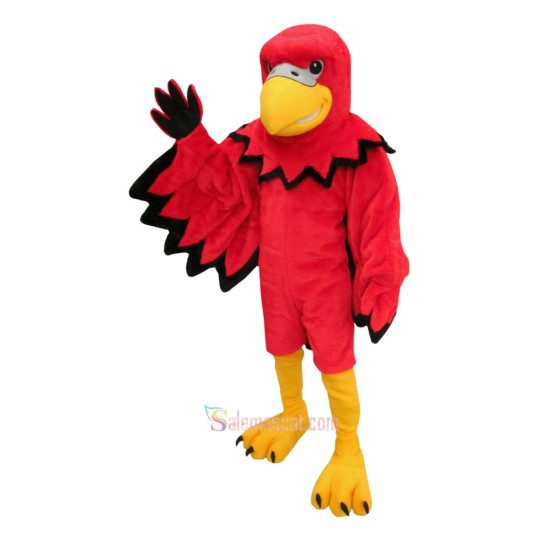 College Red Bird Mascot Costume