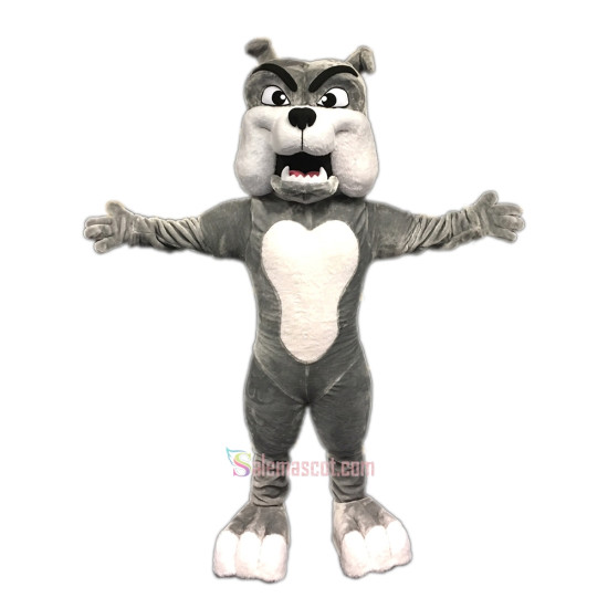 Cute Bulldog Mascot Costume