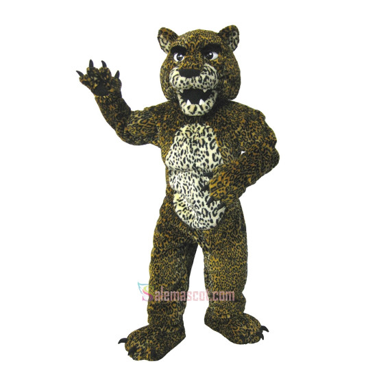 Power Leopard Mascot Costume