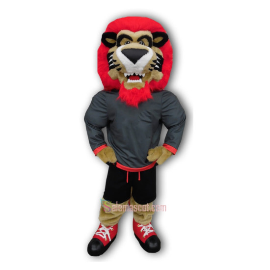Domineering Lion Mascot Costume