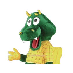 Green Cute Dragon Mascot Costume