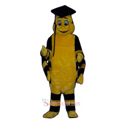 Educated Worm Mascot Costume