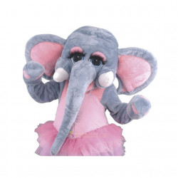 Cute Friendly Elephant Mascot Costume