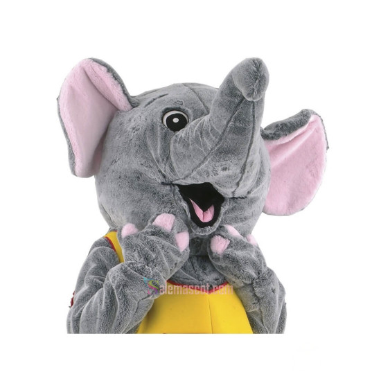 Cute Happy Elephant Mascot Costume