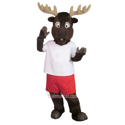 Cute College Elk Mascot Costume