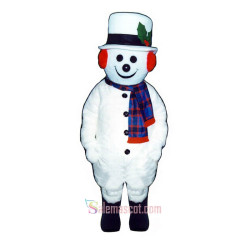 Extra Round Snowman Hat & Scarf Mascot Costume