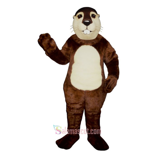 Fat Beaver Mascot Costume