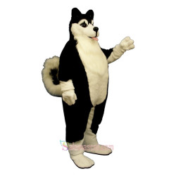 Fat Husky Mascot Costume