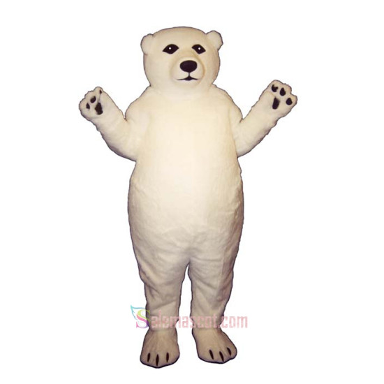 Fatty Polar Bear Mascot Costume
