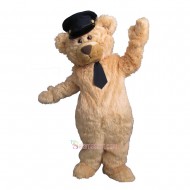 Plush Handsome Bear Mascot Costume