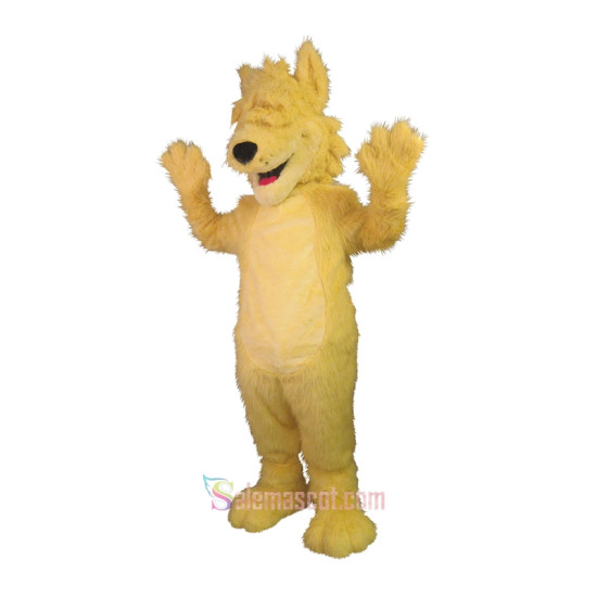 Friendly Plush Dog Mascot Costume