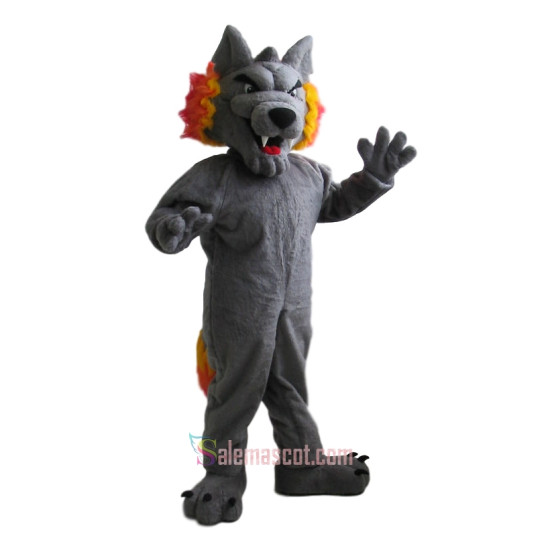 Domineering Wolf Mascot Costume