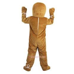 Gingerbread Man Cartoon Mascot Costume