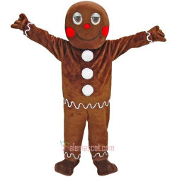 Gingerbread Man Mascot Costume
