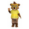 Glasses Child Bear Mascot Costume