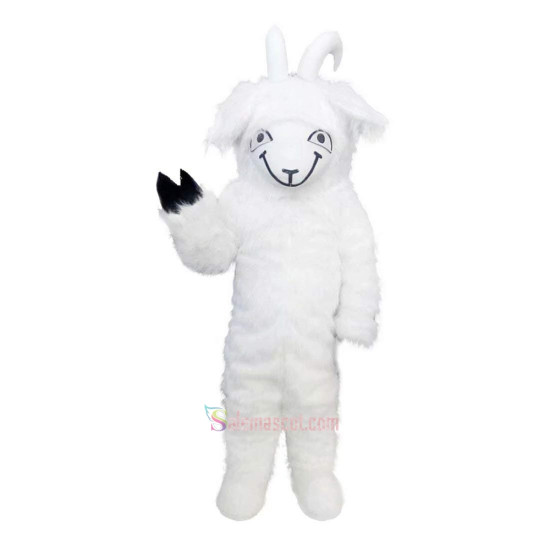 Goat Sheep Long Hair Cartoon Mascot Costume