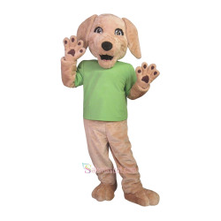 Friendly Cute Dog Mascot Costume