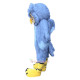 Gray Long-Haired Owl Cartoon Mascot Costume