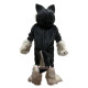Gray Long Hairy Wolf Mascot Costume