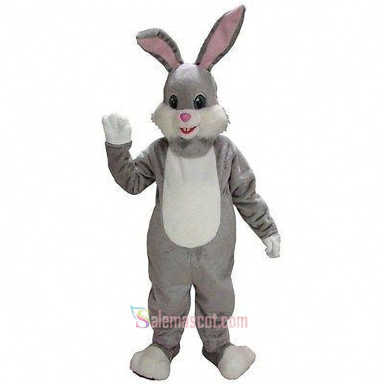 Gray Rabbit Mascot Costume