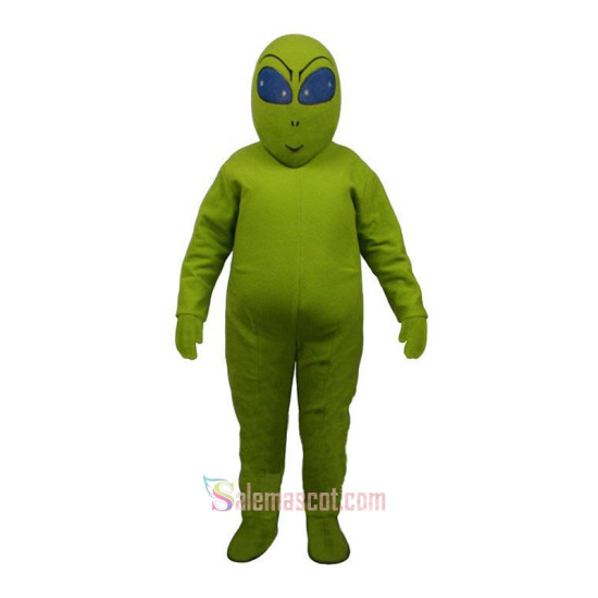 Green Alien Mascot Costume