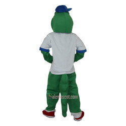 Green Crocodile Alligator Crocodilian Cayman Caiman Cartoon Mascot Costume