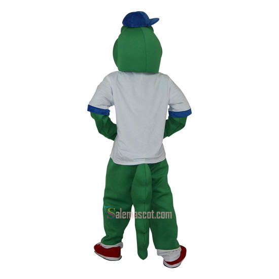 Green Crocodile Alligator Crocodilian Cayman Caiman Cartoon Mascot Costume
