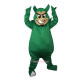 Green Devil Genius Monster Cartoon Mascot Costume