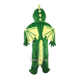 Green Dinosaur Magic Dragon Mascot Costume
