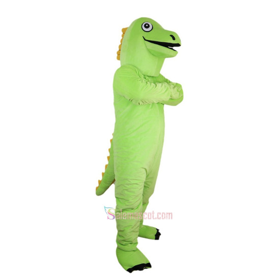 Green Dinosaur Mascot Costume