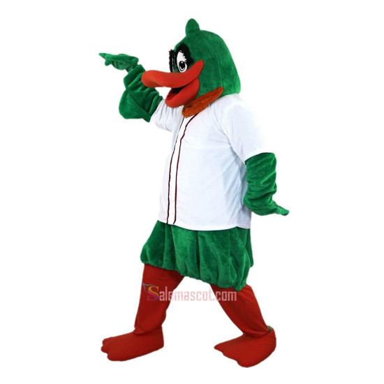 Green Duck Cartoon Mascot Costume