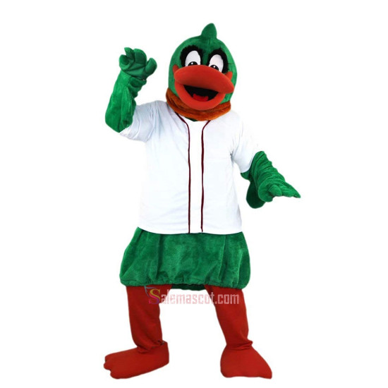 Green Duck Cartoon Mascot Costume