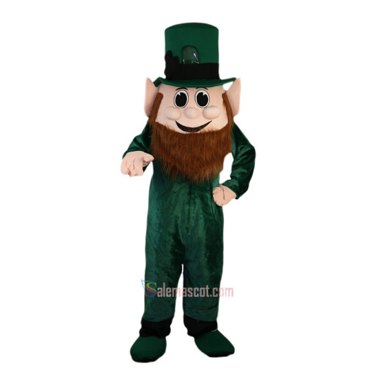 Green Dwarf elf Genius Mascot Costume