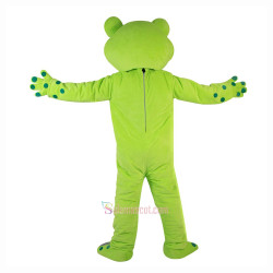 Green Frog Cartoon Mascot Costume