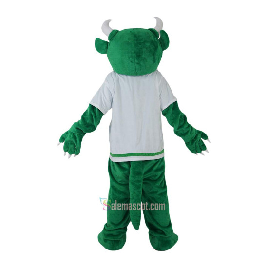 Green Monster Demon Devil Cartoon Mascot Costume