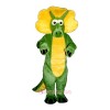 Green Triceratops Mascot Costume
