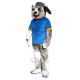 Grey Dog Cartoon Mascot Costume