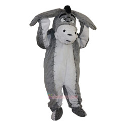 Grey Donkey Jackass Neddy Cartoon Mascot Costume