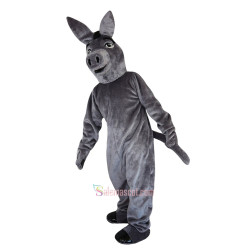 Grey Donkey Mascot Costume