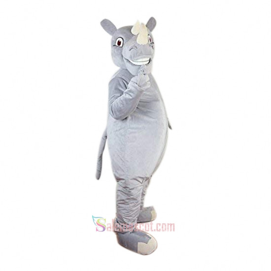 Grey Rhinocero Mascot Costume
