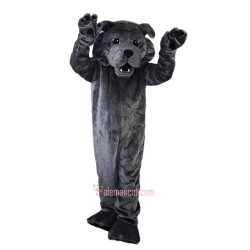 Grey Shar Pei Cartoon Mascot Costume