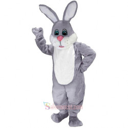 Grey & White Lightweight Mascot Costume