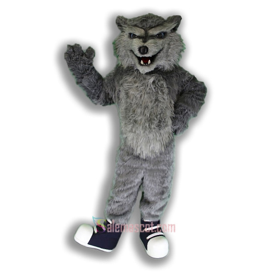 Grey Wolf Mascot Costume