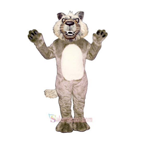 Growling Wolf Mascot Costume